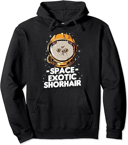 Gato Exótico de Pelo Corto Astronauta del Espacio Divertido Sudadera